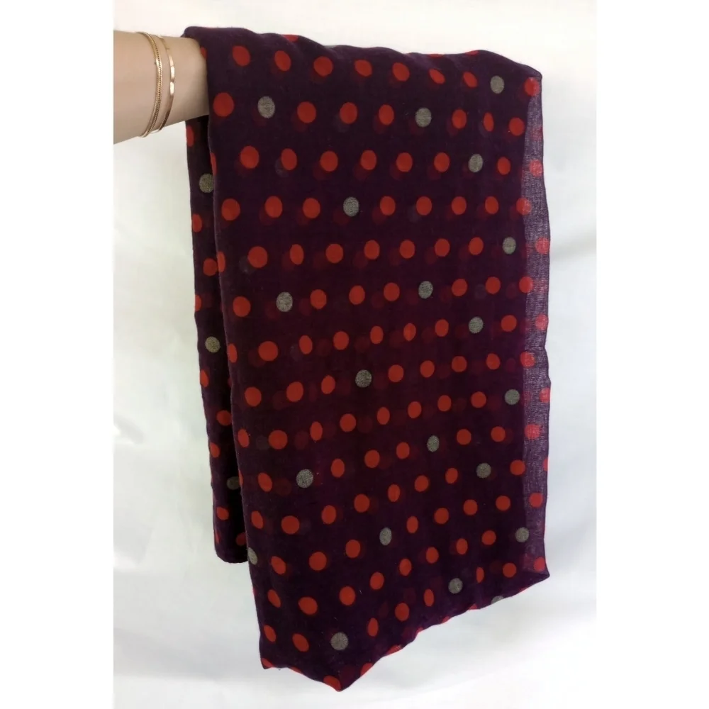 Polka Dot Print Scarf